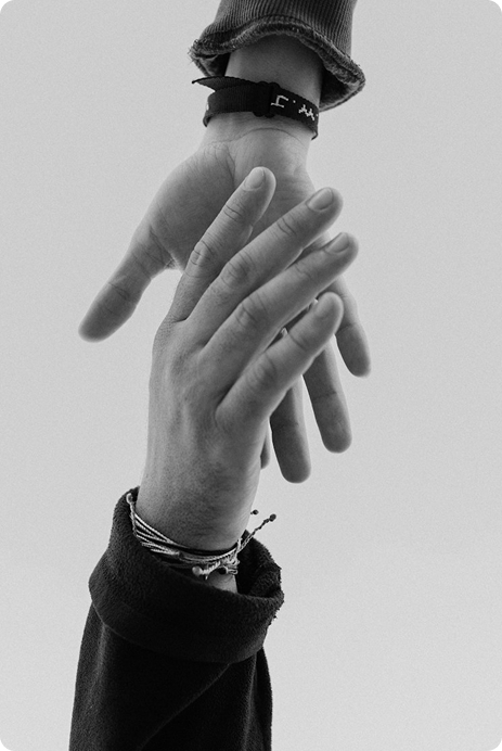 Hands giving - representing generosity and community