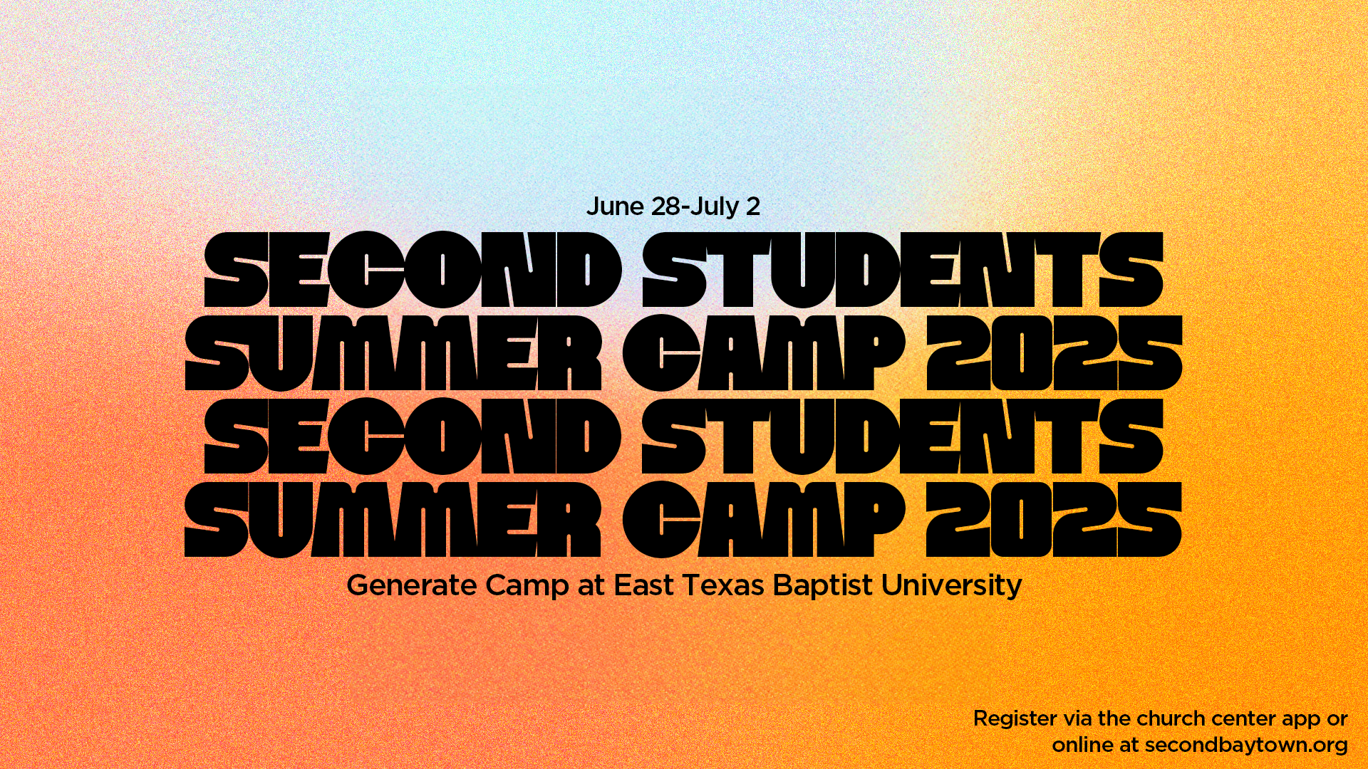 Second Students Summer Camp