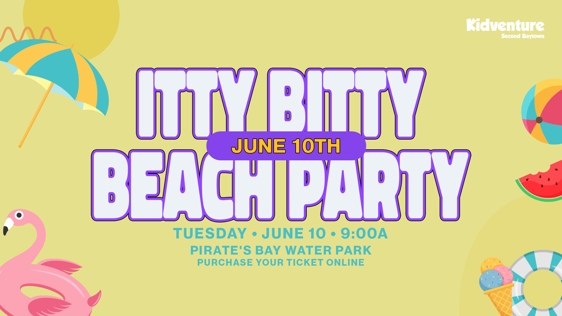 Kidventure’s Itty Bitty Beach Party