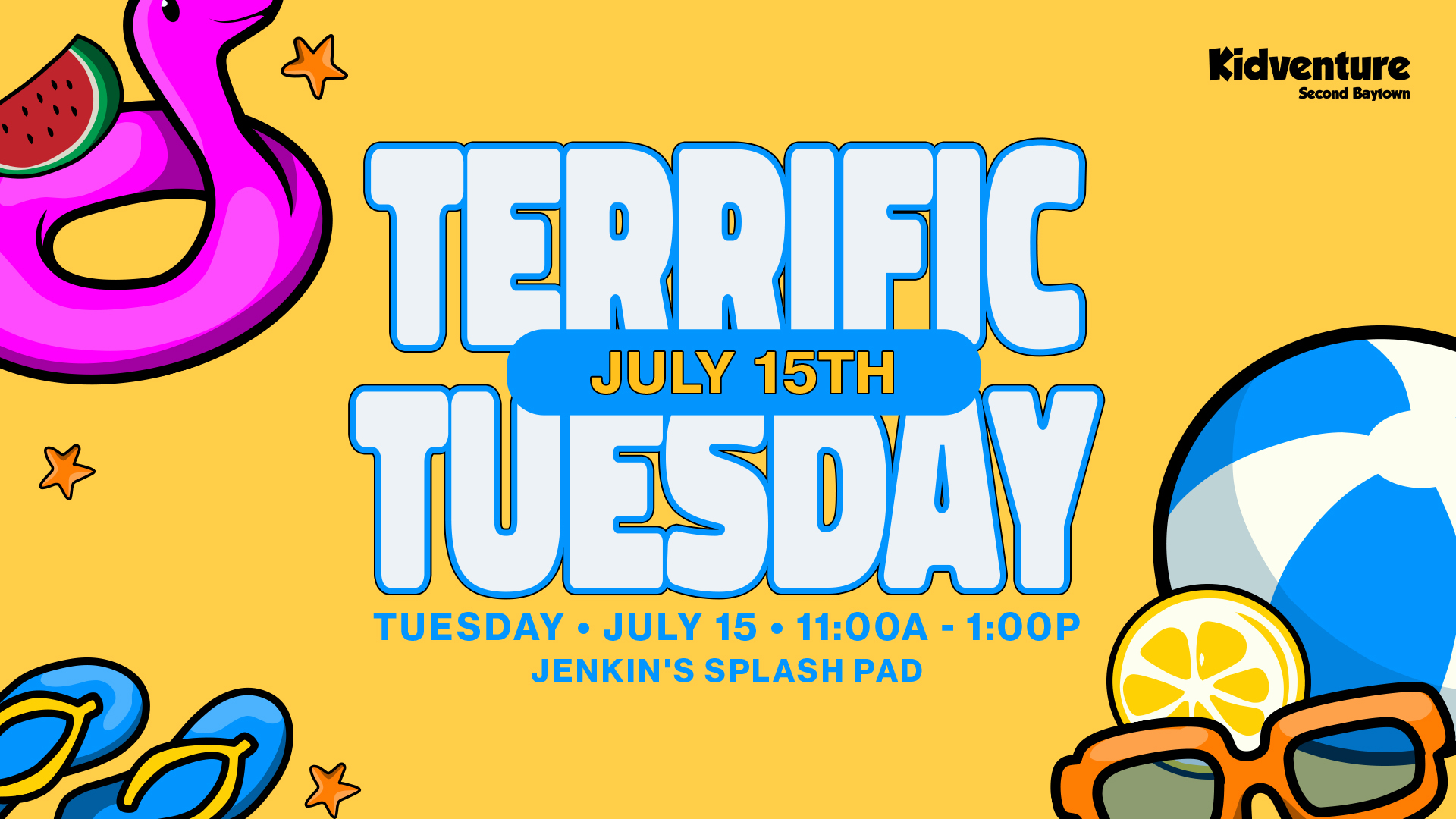 Kidventure’s Terrific Tuesday- Jenkin’s Park Splash Pad