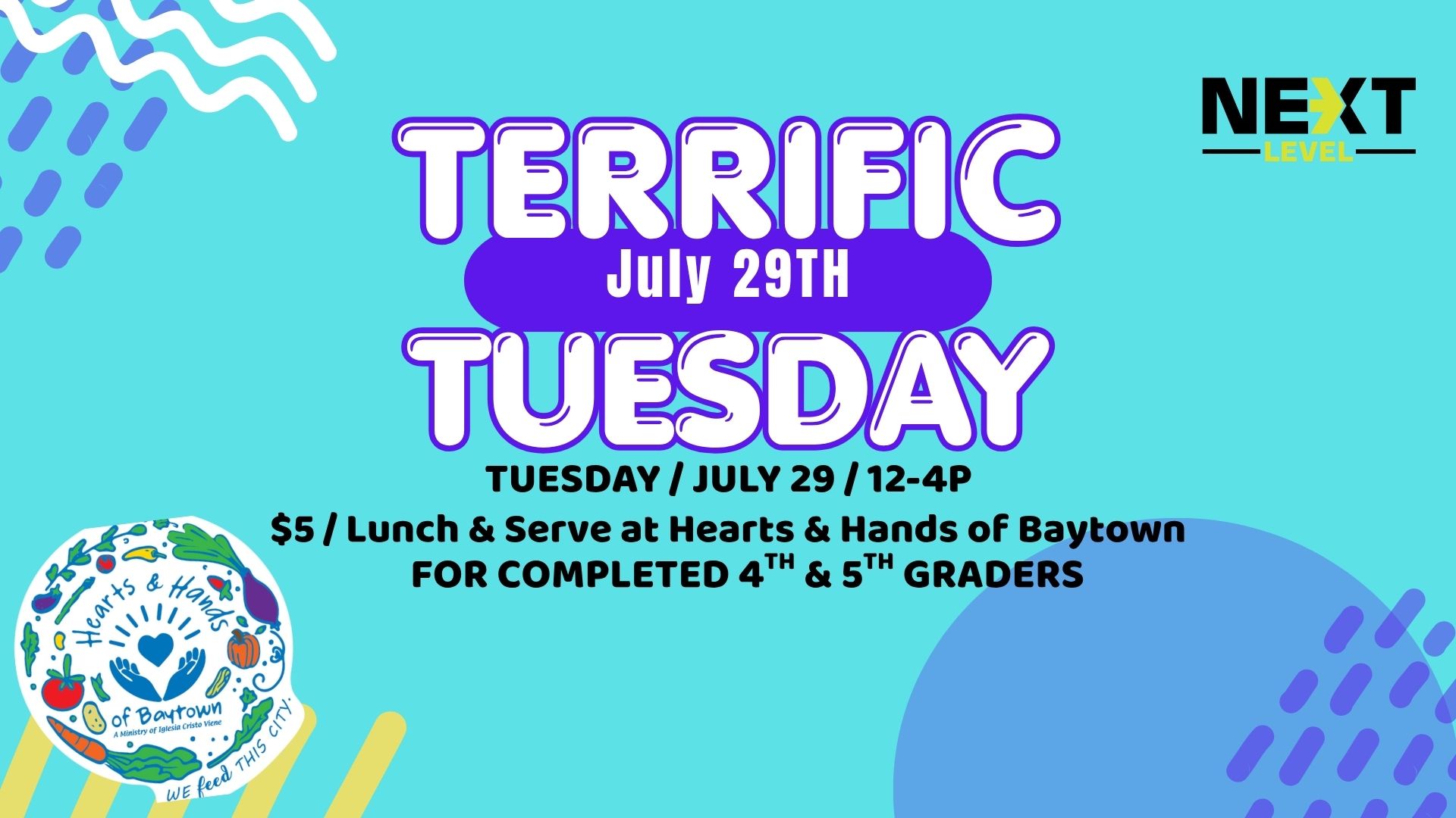 Kidventure’s Terrific Tuesday- 4th & 5th Graders