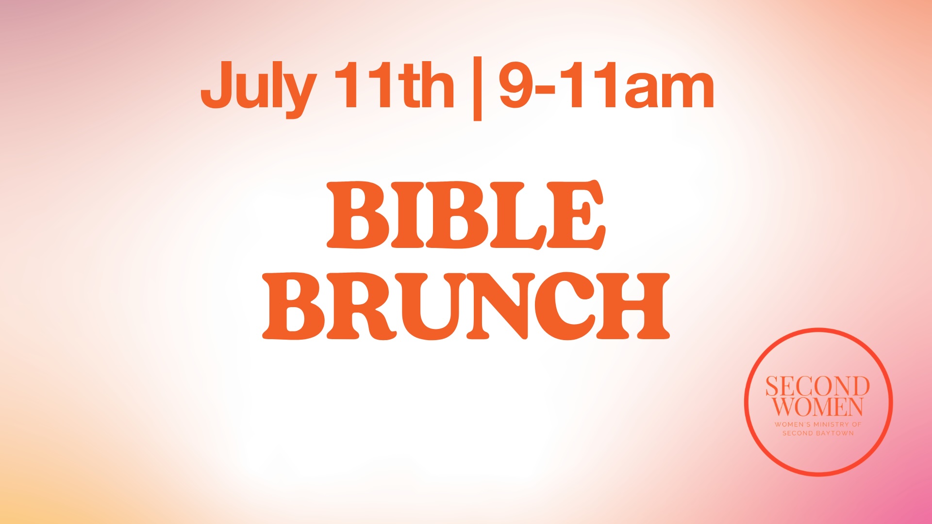 Second Women – Bible Brunch